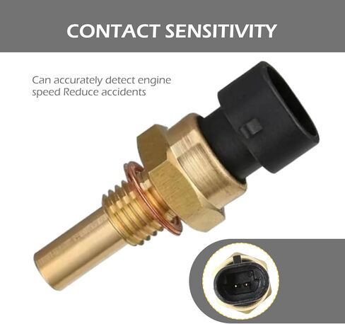 Water Temperature Sensor, OEM #15369305 1341856 55199579 2112-3851010, Contact Sensitive No-Break Wire Installation Kit, Compatible with Delphi 3rd Generation (Black & Gold) in Saudi Arabia