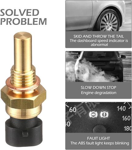 Water Temperature Sensor, OEM #15369305 1341856 55199579 2112-3851010, Contact Sensitive No-Break Wire Installation Kit, Compatible with Delphi 3rd Generation (Black & Gold) in Saudi Arabia