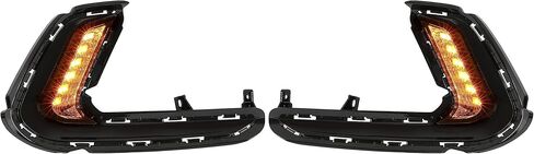 KUAFU Pair LED Fog Lights Compatible with 2016-2018 Hyundai Elantra (Sixth Generation) Replacement for 92207-F2100 92208-F2100 Fog Lamp Light DRL Driver Side & Passenger Side Clear Lens in Saudi Arabia