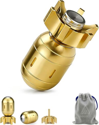 ألعاب القنبلة الذرية، لعبة فيدجيت سبينر المعدنية، لعبة مكتب تنفيذي 3 في 1، أداة النقر EDC، ديكور منزلي منحوت للمكتب، تخفيف التوتر، هدايا للأطفال المراهقين والبالغين (النحاس) in Kuwait