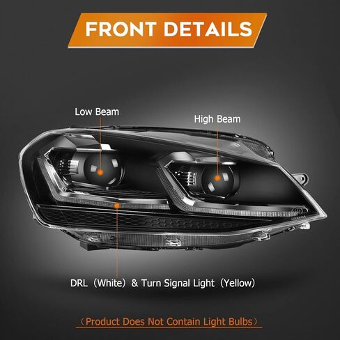 مجموعة مصابيح أمامية لهوندا سيفيك 2006-2011 أسود الإسكان العنبر عاكس واضح عدسة سائق والركاب الجانب كشافات in Kuwait