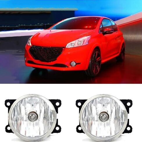 Fog Light Assembly For Peugeot 208 2012 2013 2014 2015 2016 2017 2018 2019 Car Front Bumper Foglight Fog Lights Driving Lamp With Bulb in Saudi Arabia
