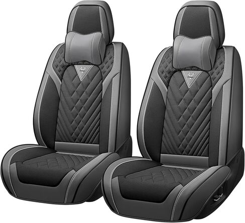 أغطية مقاعد السيارة لسيارة Mercedes-Benz GLA 250 2017-2025، أغطية مقاعد من الجلد الصناعي المقاوم للماء، غطاء إكسسوارات داخلية فاخرة للسيارات (مجموعة من 5 مقاعد، أسود) in Saudi Arabia