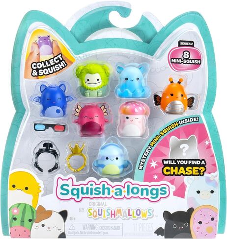 مجموعة Squish-a-longs Mini-Squish المكونة من 8 قطع (الموجة 3، النمط 2) in Kuwait