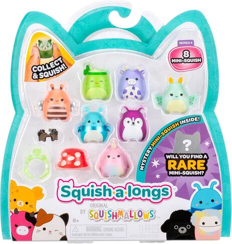 مجموعة Squish-a-longs Mini-Squish المكونة من 8 قطع (الموجة 3، النمط 2) in Kuwait