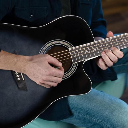 Washburn Vintage Series 6 String Acoustic-Electric Guitar, Right, Tobacco Sunburst (WA90CEVSB) in Saudi Arabia