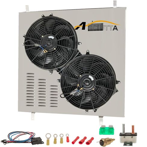 Aluminum Shroud Fan Relay for 2003-2007 Ford F250,F350 F-450 F-550 Super Duty/Powerstroke/Excursion 6.0L Diesel with 2 X 14 Fans in Saudi Arabia