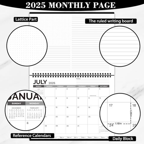 2026-2030 Monthly Planner/Calendar - 5 Year Monthly Planner, Jan. 2026 - Dec. 2030, 9" x 11", 5 Year Calendar Double-Side Pocket + Waterproof Cover in Saudi Arabia