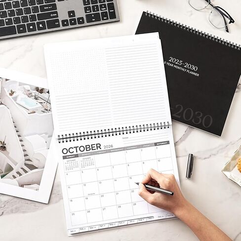 2026-2030 Monthly Planner/Calendar - 5 Year Monthly Planner, Jan. 2026 - Dec. 2030, 9" x 11", 5 Year Calendar Double-Side Pocket + Waterproof Cover in Saudi Arabia