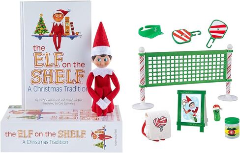 The Elf on the Shelf® - Boy with Blue Eyes with New! Polar Props™ Pickleball Play Pack in Saudi Arabia