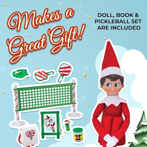 The Elf on the Shelf® - Boy with Blue Eyes with New! Polar Props™ Pickleball Play Pack in Saudi Arabia