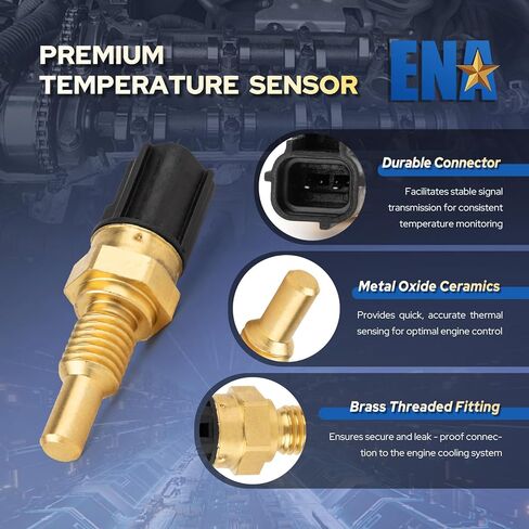 ENA Engine Coolant Temperature Sensor Compatible with Ford Lincoln Mercury F150 Expedition Explorer Navigator Grand Marquis Town Car 4.6L 5.4L 6.8L V8 V10 1997 1998 1999 2000 Replaces TX91 8L3Z6G004A in Saudi Arabia