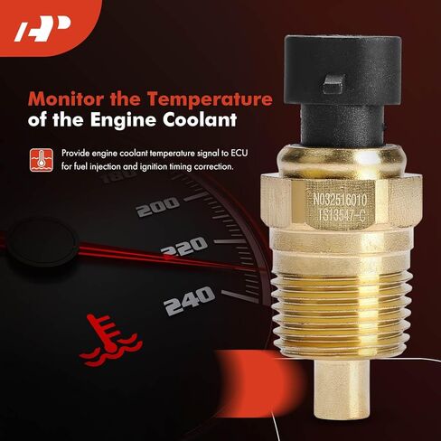 A-Premium Engine Coolant Temperature Sensor [2 Blades] Compatible with Dodge Ram 5.9L 12 Valve Cummins Engine N14 L10 ISB ISC ISBE Q1321 ZX in Saudi Arabia