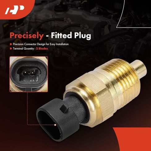 A-Premium Engine Coolant Temperature Sensor [2 Blades] Compatible with Dodge Ram 5.9L 12 Valve Cummins Engine N14 L10 ISB ISC ISBE Q1321 ZX in Saudi Arabia