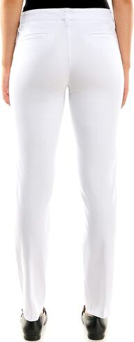 Zac & Rachel Women's Millennium Fabric Pull-On Slim Leg Pant, Heathered Smoke, 12 in Kuwait
