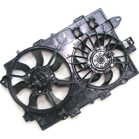 1 X Dual Radiator and Condenser Fan Assembly fits Chevrolet Equinox 2006 2007 2008 fits Pontiac Torrent 2006 2007 2008 in Saudi Arabia