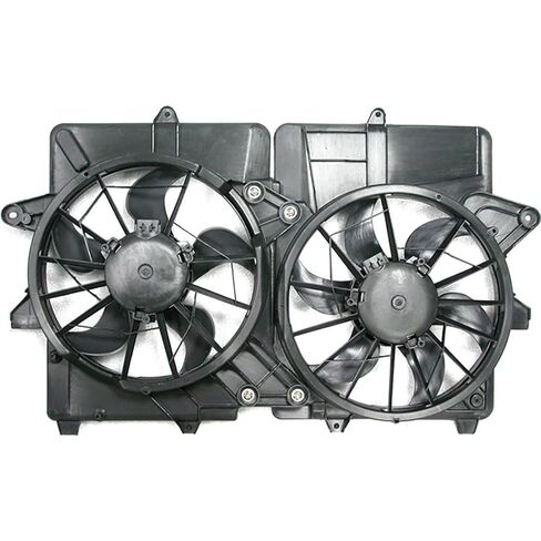 1 Pcs Dual Radiator and Condenser Fan Assembly fits Ford Escape 2005 2006 2007 fits Mercury Mariner 2005 2006 Replacement 5L8Z8C607BF in Kuwait