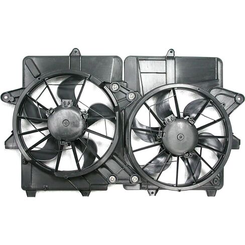 1 Pcs Dual Radiator and Condenser Fan Assembly fits Ford Escape 2005 2006 2007 fits Mercury Mariner 2005 2006 Replacement 5L8Z8C607BF in Kuwait