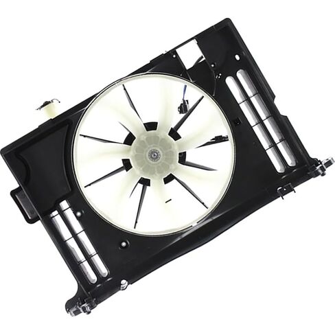 1 X Dual Radiator and Condenser Fan Assembly fits Toyota Corolla 2014 2015 2016 2017 2018 Replacement 167110T130, 163630T020, 163610T040 in Saudi Arabia