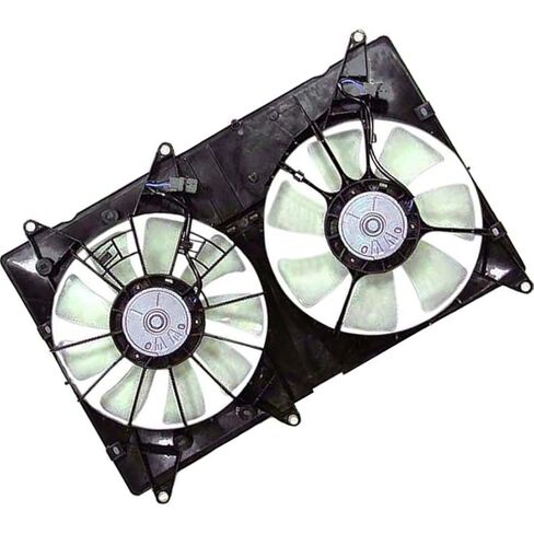 1 X Dual Radiator and Condenser Fan Assembly fits Toyota Highlander 2001 2002 2003 2004 2005-2007 fits Lexus RX300 2001-2003 Replacement 1636320360, 1636120070, 1636120080 in Saudi Arabia