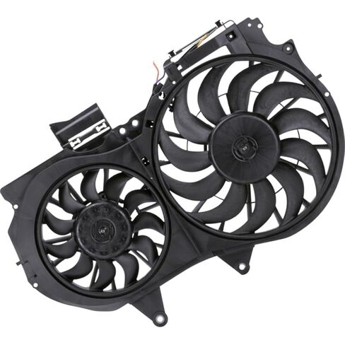 1 Pcs Dual Radiator and Condenser Fan Assembly fits Audi A4 Quattro 2002 2003 2004 2005 2006 2007 2008 2009 Replacement 8E0 121 207 F, 8E0 959 455 K, 8E0 959 455 N in Kuwait