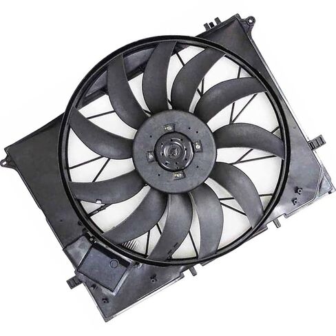 1 Piece Dual Radiator and Condenser Fan Assembly fits Mercedes-Benz CL55 CL600 CL65 S55 S600 S65 AMG 2001 2002 2003 2004 2005 2006 Replacement 2205000293 in Saudi Arabia