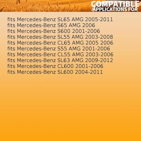 1 Piece Dual Radiator and Condenser Fan Assembly fits Mercedes-Benz CL55 CL600 CL65 S55 S600 S65 AMG 2001 2002 2003 2004 2005 2006 Replacement 2205000293 in Saudi Arabia
