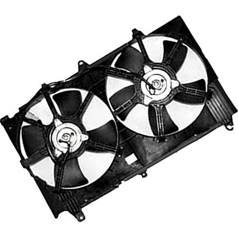 1 X Dual Radiator and Condenser Fan Assembly fits Nissan 350Z 2003 2004 2005 2006 fits Infiniti G35 2003 2004 2005 2006 2007 in Saudi Arabia