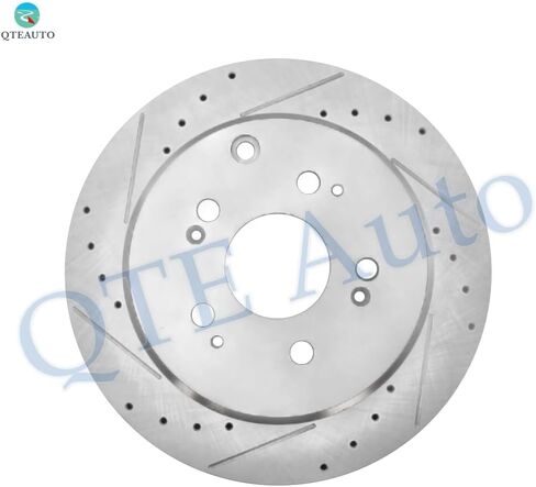 PM Auto Rear 333.5mm Drilled Slotted Disc Brake Rotors Replacement For 2009-2015 Honda Pilot, Automotive Replacement Brake Rotors in Saudi Arabia