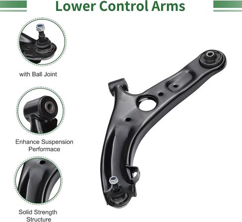 X AUTOHAUX 8pcs Front Suspension Kit Lower Control Arm Inner Outer Tie Rod End with Boots for Hyundai Elantra 2011-2013 No.K622232/EV800886/ES801074 in Saudi Arabia