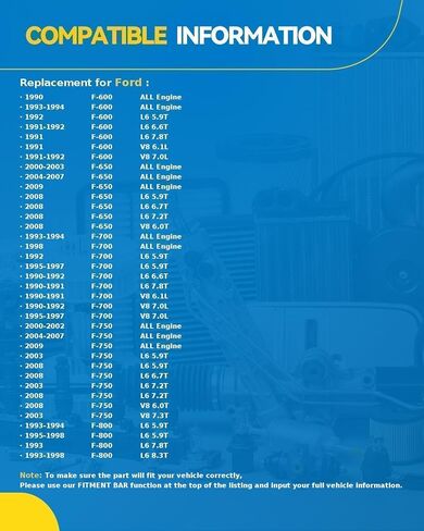 مجموعة أسطوانة الفرامل الرئيسية من PHILTOP مع استبدال عاكس لفورد F-750 2000-2009، فورد F-650 2000-2009، فورد F-700 1990-1998، فورد F-800 1993-1998، فورد F-600 1990-1994 in Saudi Arabia