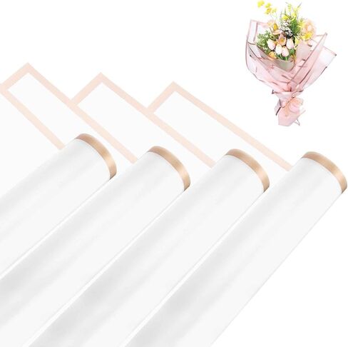 MECCANIXITY Flower Bouquet Wrapping Paper, 56cm/22 Inch Waterproof Floral Wrapping Paper for Flower Bouquet DIY Gift, Wedding, Birthdays, Valentine's Day, Pack of 20(Gray Khaki) in Saudi Arabia