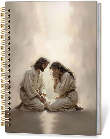RTXLEZM Jesus and Lamb Christian Notebook Journal,Prayer Journal for Woman,Bible Notebooks for Note Taking,Faith Based Gifts,Christian Religious Hardcover Spiral Notebook 5.5x8.3 Inch in Saudi Arabia