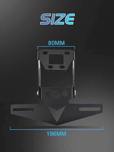 Fender Eliminator Kit for Ninja,Iron License Plate Frame Bracket Mount Holder Tail Tidy for Motorcycle Ninja 500 24-25/Ninja Z500 24/Ninja 400 Z400 18-23/Ninja 250 18-25 in Saudi Arabia