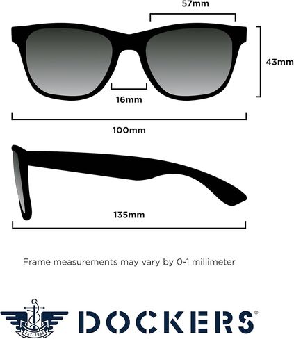 Dockers Men's Colton GEO Sunglasses, Olive, 47mm in Kuwait