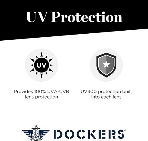 Dockers Men's Colton GEO Sunglasses, Olive, 47mm in Kuwait