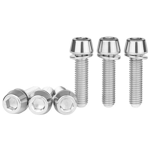 Wanyifa Titanium M5x20mm with Washer Allen Hex Tapered Bolts Screw for Bicycle Stem Pack of 6 in Kuwait