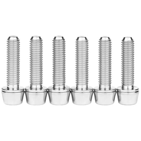 Wanyifa Titanium M5x20mm with Washer Allen Hex Tapered Bolts Screw for Bicycle Stem Pack of 6 in Kuwait