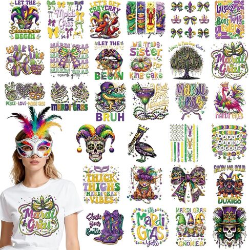 Dazoratix Easter Day Iron on Transfer - 30 Sheets Cute Happy Bunny Egg DTF Ready to Press Heat Patches Bulk Colorful Decals Vinyl Stickers for T Shirts Clothing Pillow Bag DIY Crafts Gifts Decorations in Saudi Arabia