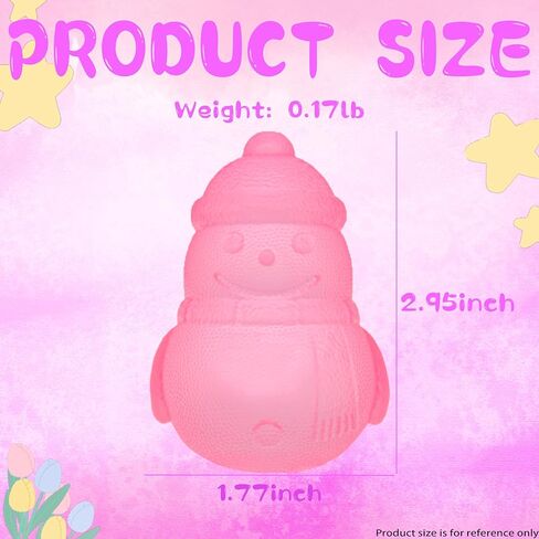 Christmas Snowman Squishy Fidget Toy, Slow Rebound Fun Stress Relief Squeeze Toy, Tactile Anxiety Relief Desk Fidget for Adults, Festive with Quirky Charm, Stocking Stuffer Gift in Saudi Arabia