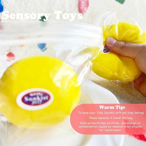 ألعاب ZTATU Fruit Taba Squishy Fidget للأطفال - كرات ضغط ليمون واقعية للبالغين والأطفال كرة إسفنجية حسية ناعمة إلى حد ما - لعبة تخفيف التوتر للمكتب - عيد الميلاد، عيد الميلاد، هدايا حفلات عيد الفصح in Kuwait