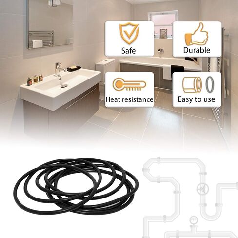 Flyshop 10 قطعة حلقات إغلاق من السيليكون الأبيض الشفاف حشية دائرية 0.75 بوصة OD 0.5 بوصة ID 0.12 بوصة عرض 19 مم OD 12.8 مم ID 3.1 مم عرض in Kuwait