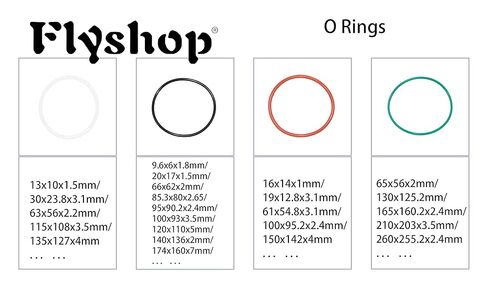 Flyshop 10 قطعة حلقات إغلاق من السيليكون الأبيض الشفاف حشية دائرية 0.75 بوصة OD 0.5 بوصة ID 0.12 بوصة عرض 19 مم OD 12.8 مم ID 3.1 مم عرض in Kuwait