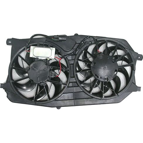 1 Piece Dual Radiator and Condenser Fan Assembly fits Ford Five Hundred,Freestyle 2005 2006 2007 fits Mercury Montego 2005 2006 2007 Replacement 5F9Z8C607BM in Saudi Arabia