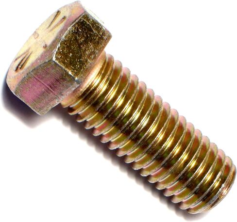 014973254223 Grade 8 Coarse Hex Cap Screws, 9/16-12 x 6, Piece-10, Yellow in Kuwait