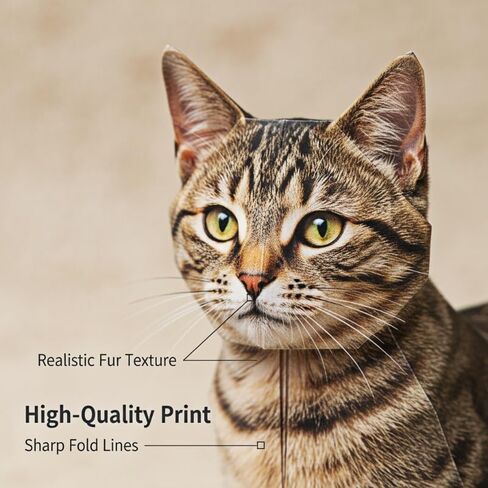 قطط ورقية أوريغامي DIY، 50 ورقة مطبوعة مسبقًا من ورق أوريغامي DIY مع خطوط سهلة الطي، اصنع شخصيات قطط ثلاثية الأبعاد خاصة بك، ديكور مكتب وهدية لمحبي القطط in Kuwait