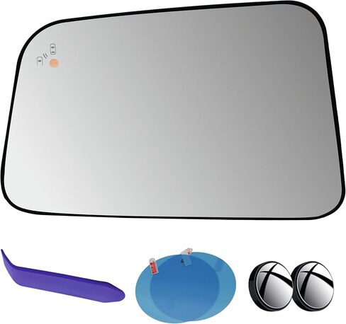 EAP Driver Side Mirror Glass Compatible with Ford Edge 2007-2010, Lincoln MKX 2007-2010, Heated with Blind Spot Without Auto Dimming BT4Z17K707D in Saudi Arabia
