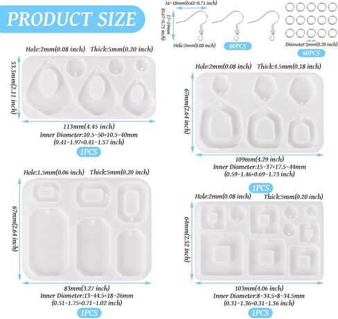 1 Pc Cat Shaped Pendant Silicone Mold Earring Making Kit Cute Cat Kitten Resin Casting Molds with Earring Hook Jump Ring for DIY Keyrings Pet Tag Charm Jewelry Making Hanging Ornament in Saudi Arabia
