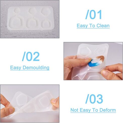 1 Pc Cat Shaped Pendant Silicone Mold Earring Making Kit Cute Cat Kitten Resin Casting Molds with Earring Hook Jump Ring for DIY Keyrings Pet Tag Charm Jewelry Making Hanging Ornament in Saudi Arabia