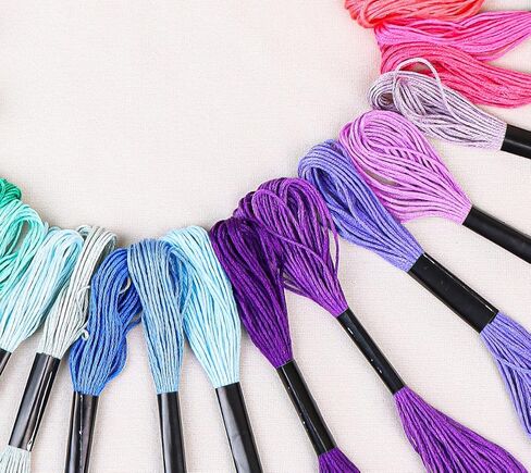 Bracelet String 150 Skeins Rainbow Color Embroidery Floss Cross Stitch Embroidery Thread Cotton Floss Bracelet Yarn, Craft Floss in Saudi Arabia